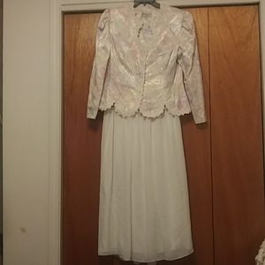 Nah Nah Collections Jonathan Tait. Size 18. Color Jacket Pastels, Skirt White.